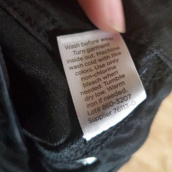 JCPenney Jeans Womens 33/16 Black Skinny Stretch Cotton Blend Denim - Picture 4 of 11